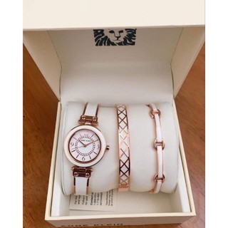 ANNE KLEIN premium crystal bracelet watch and bangle set