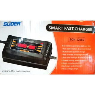 มีขายส่ง!! เครื่องชาร์จแบต 12V 6A SUOER เครื่องชาร์จแบตอัตโนมัติ ทำงานได้อย่างรวดเร็ว ชาร์จได้ทั้งแบตน้ำและแห้ง