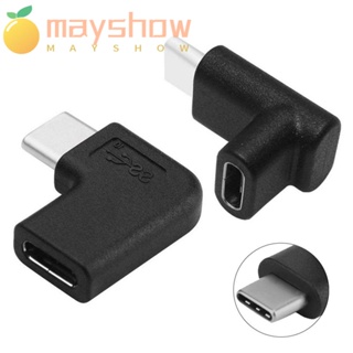 MAYSHOW Portable Extender Smart Phone Type C Male to Female Converter USB-C Adapter 90 Degree New Connector Mini Right Angle USB 3.1