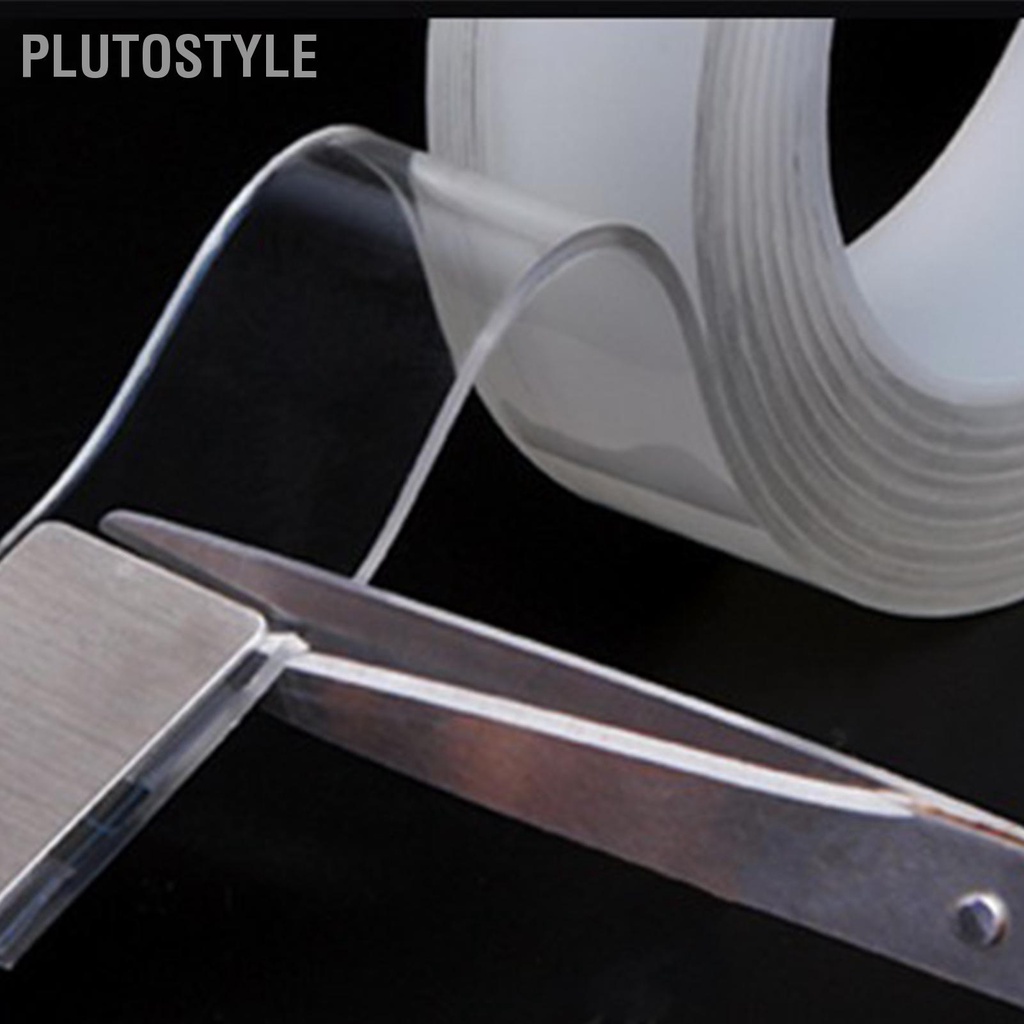B'Plutostyle เทปกาวสองหน้า แบบใส ใช้ซ้ําได้ สําหรับติดผนัง