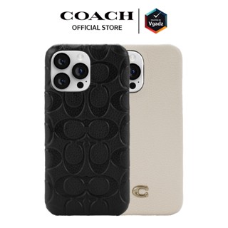 Coach รุ่น Leather Slim Wrap Case - สำหรับเคส iPhone 14 Pro/ 14 Pro Max เคส