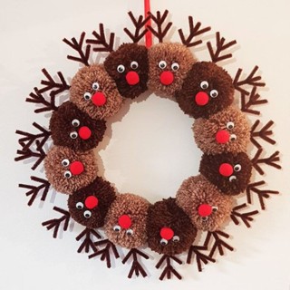 พวงมาลัยคริสต์มาส  Christmas Wreath size 25 cm