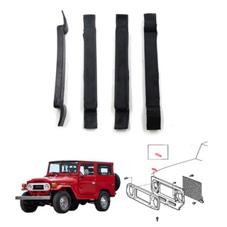 ยางรองฝากะโปรงหน้า บนแผงกันชน 4ชิ้น โตโยต้า แลนด์ครุยเซอร์ J40 Toyota Land Cruiser BJ40 FJ43 HJ47 ปี 2503-2527 / 1960-84