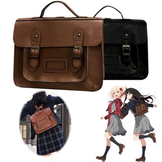 Anime Lycoris Recoil Messenger Backpack Bags Chisato Nishikigi Inoue Takina Cosplay JK Uniform Handbags Shoulder Crossbo