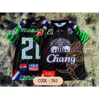 ใหม่ เสื้อยืดแขนสั้น ลายทีมชาติไทย Chang Viral สําหรับผู้ชาย และผู้หญิง 2023