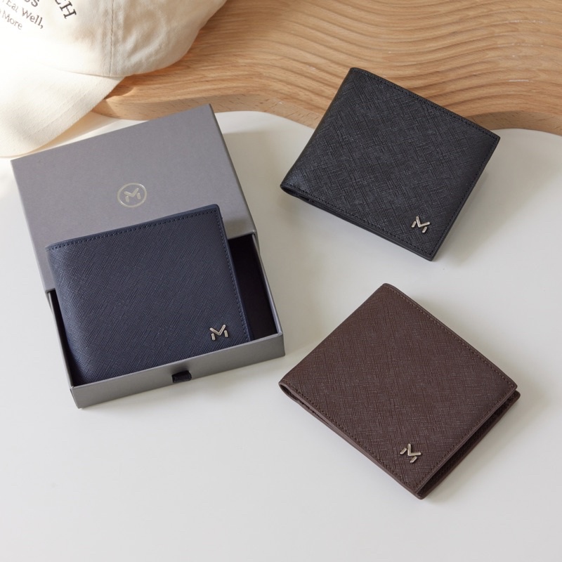 MADAM PEONY กระเป๋าสตางค์ผู้ชายหนังแท้100% แบรนด์ MADAM PEONY รุ่น ADAM