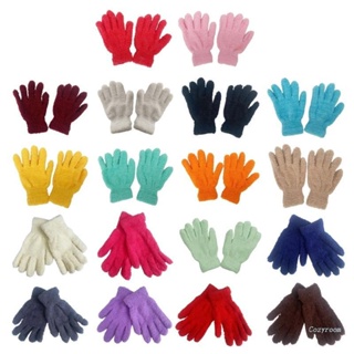 Crazy Full Finger Mittens Plush ถุงมือเต็มนิ้วมือสัมผัสหน้าจอของขวัญคริสต์มาสสําหรับผู้หญิงผู้ชาย