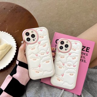 ✨ส่งเชือกเส้นเล็ก✨เคสไอโฟน 14 Pro Max 13 12 11 เคส for iPhone 14พลัส น่ารัก เรียบง่าย พกง่ายๆ การป้องกันการตก Case