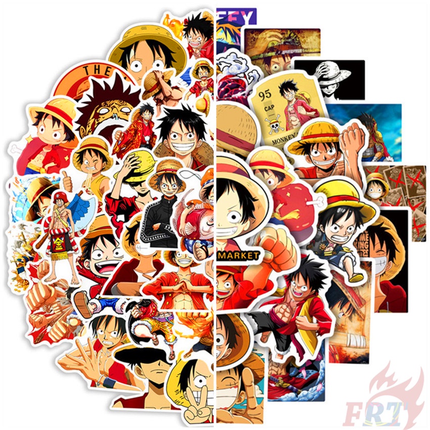ชุด 100 ชิ้น / เซ็ต วันพีช ลูฟี่ซีรีส์สติ๊กเกอร์ Diy Doodle Decals สติ๊กเกอร์แฟชั่นกันน้ํา