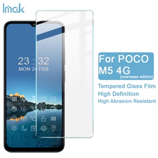 ฟิล์มกระจกนิรภัย กันรอยหน้าจอ แบบบางพิเศษ ป้องกันการระเบิด สําหรับ Imak POCO M5 4G 9H