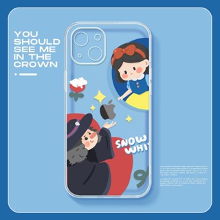 Snow White เคสไอโฟน iPhone 13 14 pro max เคส 14plus 8พลัส case X Xr Xs Max เคส นิ่ม เคสมือถือ iPhone 7 8plus 12 11 pro