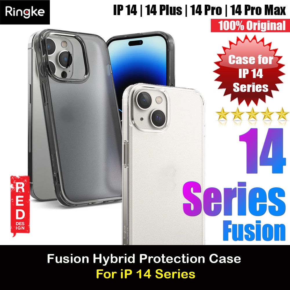 Ringke Fusion Protection Case สําหรับ IP Phone 14 Pro Max 6.7 14 Pro 6.1 14 Plus 14 6.1 (Matte Clear