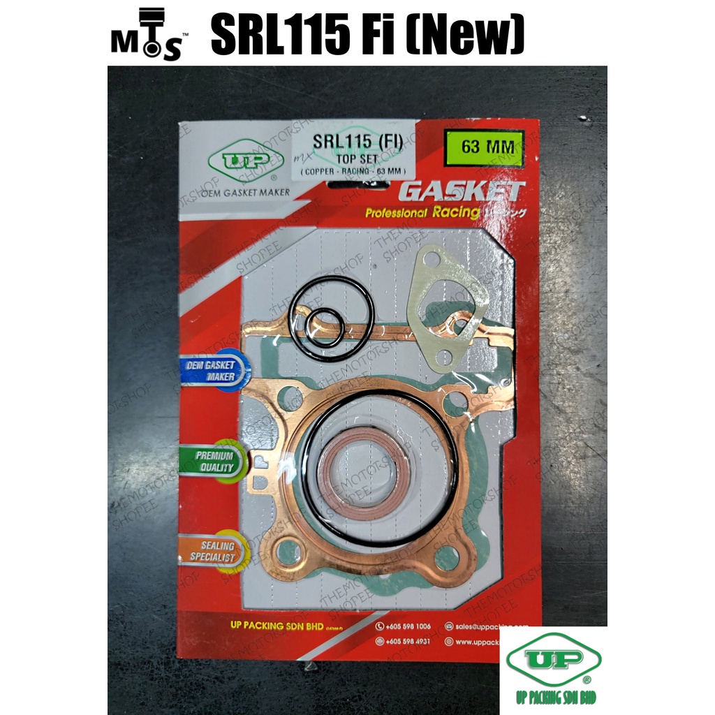 UP SRL115 FI (ใหม่) 68 มม./63 มม./65 มม. LAGENDA 115 FI SRL115FI COPPER ปะเก็น TOPSET Block Besi FRC