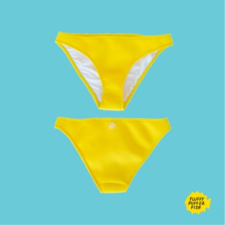 YELLOW (BOTTOM) LOW-WAIST SWIMWEAR