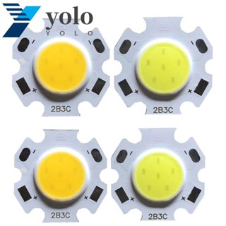 Yolo ไฟฉายสปอตไลท์ LED ทรงกลม พลังงานสูง ชิป COB 3W 5W 7W 10W