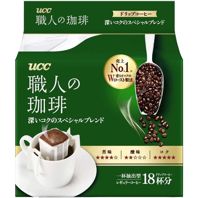 UCC Craftsman's Coffee Drip bag 18packs Rich body Special Blend (Direct from Japan)