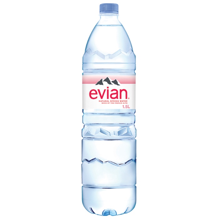 เอเวียง น้ำแร่ ในขวดพลาสติก 1.5ลิตร จากฝรั่งเศส - Evian Water Bottle 1.5L imported from France