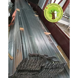 รางวายล็อคเหล็กชุปอลูซิงก์ พร้อมสปริงเคลือบ PVC อย่างดี ยาว 2 เมตร = 20 ชุด