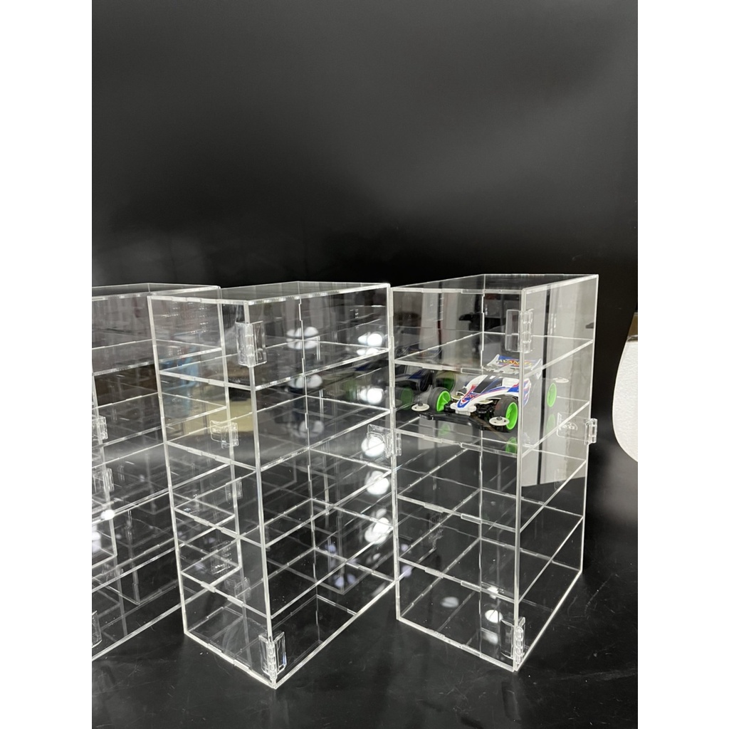 (ส่งจากไทย) กล่องโมเดล กล่องใส่ Mini 4 wd จำนวน 4ชั้น 5ชั้น 6ชั้น 7ชั้น  กล่องอะคริลิค ชั้นวางโมเดล - รูปที่ 4