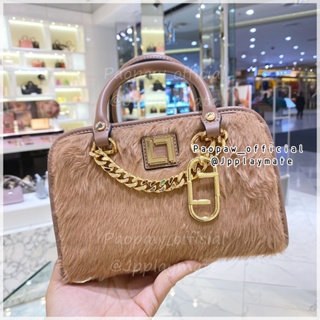 LYN กระเป๋าสะพายข้าง LYN รุ่น Frosty Handbag Top Handle Bag LL22WBF281 แท้จากชอป พร้อมอุปกรณ์