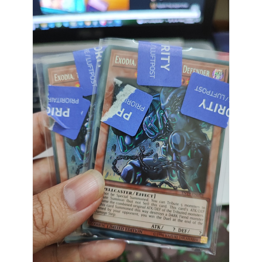 [Yugioh Funny Shop] การ์ด 1 ใบ Exodia ผู้ปกป้องในตํานาน - TN19-EN003 - Prismatic Secret Rare Limited