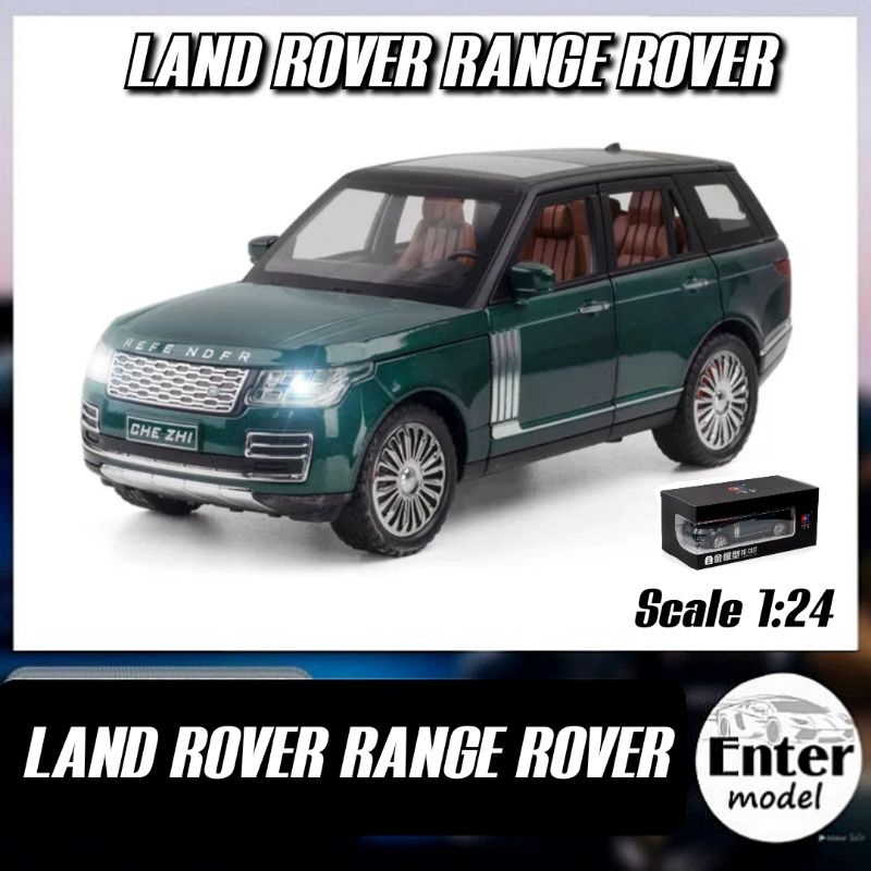 โมเดลรถเหล็ก มีเสียงมีไฟ Land Rover Range Rover ยาว20cm Scale1/24