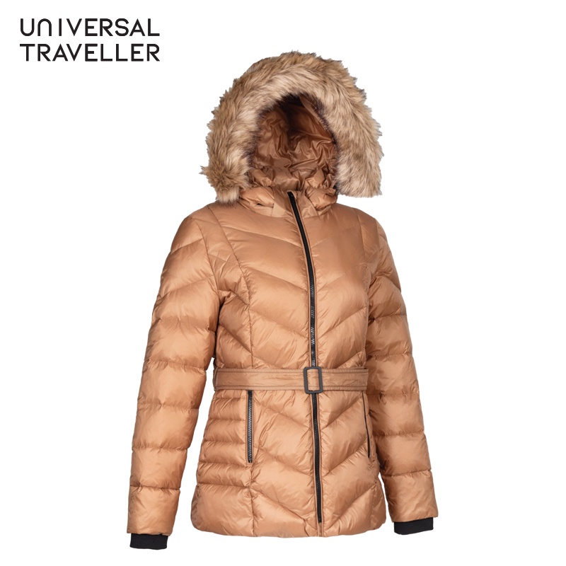 Universal Traveller Classic Down Jacket พร้อม Faux Fur Trim DJW22003