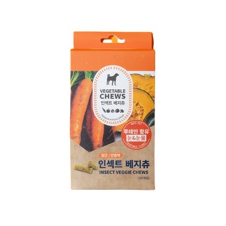 Bugs Pet insect veggie chews (carrot, pumkin) ขนมสุนัข รสแครอทและฟักทอง