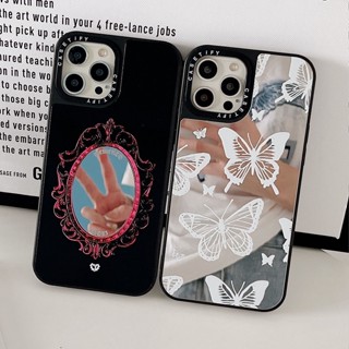 เคสมือถือ แบบกระจก ลายผีเสื้อ สําหรับ Iphone 14 13 12 11 Iphone 11