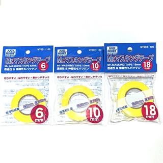 MR MASKING TAPE 6mm,10mm,18mm เทบบังพ่น