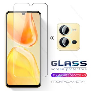2 In 1 Camera Lens Protective Glass For Vivo V25 V 25 25E V25E Vivov25e 4G Vivov25 5G 2022 6.44" Screen Protectors HD Film Cover