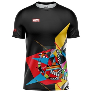 [ THRUNSEP1 ลด60บาท ] Thairun(ไทยรัน) เสื้อออกกำลังกายสำหรับใส่วิ่ง Marvel Powerfull ลิขสิทธิ์แท้