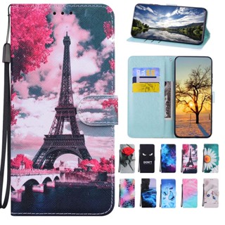 เคสโทรศัพท์หนัง ฝาพับแม่เหล็ก พร้อมช่องใส่บัตร สําหรับ OPPO Realme C25S C25 C20 C12 C11 C17 C15