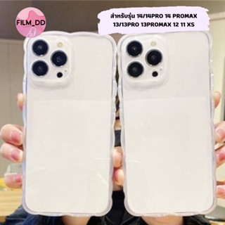 -พร้อมส่งในไทย-เคสซิลิโคนใส ขอบหยักๆ กันกระแทก สำหรับรุ่น 14/14PRO 14 PROMAX 13/13PRO 13PROMAX 12 11 XS#035