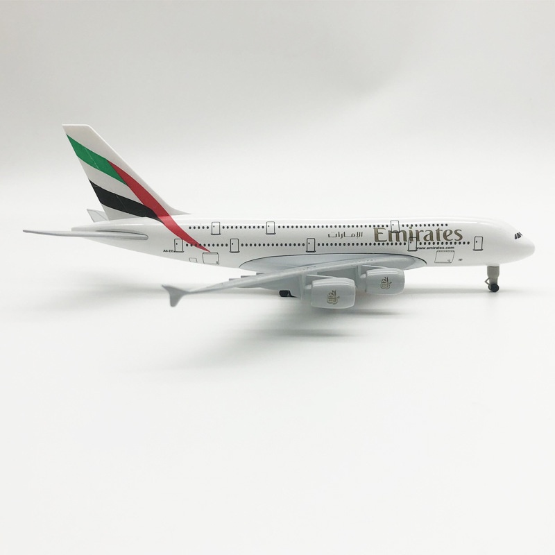 โมเดลเครื่องบิน *ส่งจากไทย* Emirate 380 ขนาด 20 cm ทำด้วยเหล็กอัลลอย มีขาตั้งให้ ของขวัญ ของสะสม