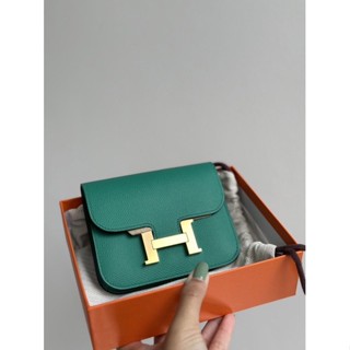 New Hermes  Stamp U" Vert Jade