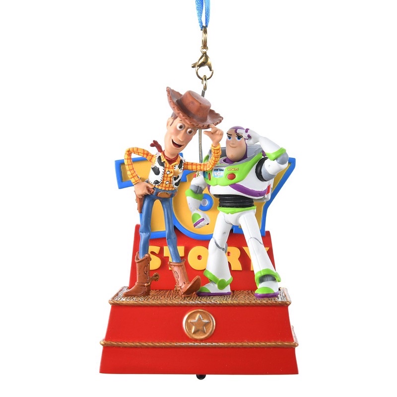 Ornament Woody &amp; Buzz Lightyear singing 🎶 เรื่อง Toy story 💯 ของแท้จาก Disney Store