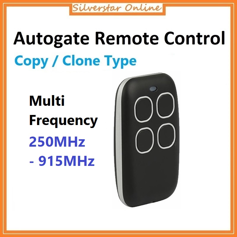 รีโมทคอนโทรลสากลหลายความถี่ 250-915MHz 4 ปุ่มโคลนคัดลอกเรียนรู้ Autogate เครื่องส่งสัญญาณ Auto Gate กันน้ํา