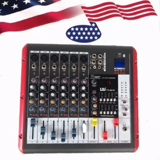 🔥SALE🔥เพาเวอร์มิกเซอร์ มิกเซอร์ 6ช่อง Power Mixer เครื่องเสียง ขยายเสียง Power mixer ( 6 channel ) รุ่น FX-Q6/16