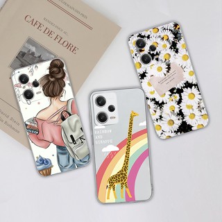 เคสโทรศัพท์มือถือ ซิลิโคนนิ่ม TPU ลายสายรุ้งน่ารัก แฟชั่น สําหรับ Redmi Note 12 Pro 5G Note12 Pro Note 12Pro 5G