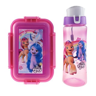 ชุดกล่องอาหารกลางวัน My Little Pony รุ่นใหม่ พร้อมขวดน้ํา