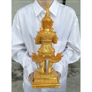 ท้าวเวสสุวรรณ เทพแห่งความมั่งคั่งร่ำรวย ช่วยปัดเป่าสิ่งชั่วร้ายให้หมดไป เสริมฮวงจุ้ย องค์ขนาดกลางตั้งหน้าบ้านและที่ทำงาน