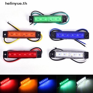 Helinyue ไฟสัญญาณเตือน Led 6 ดวง 12V 24V สําหรับติดท้ายรถบรรทุก รถพ่วง 1 ชิ้น