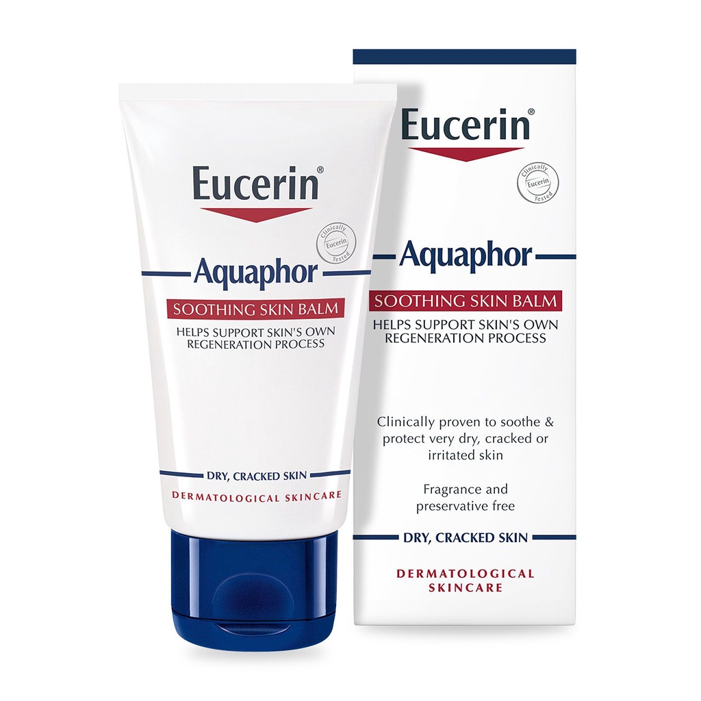 🔥ถูกที่สุด🔥 Eucerin Aquaphor Soothing Skin Balm แบบหลอด 45ml (Exp06/23)