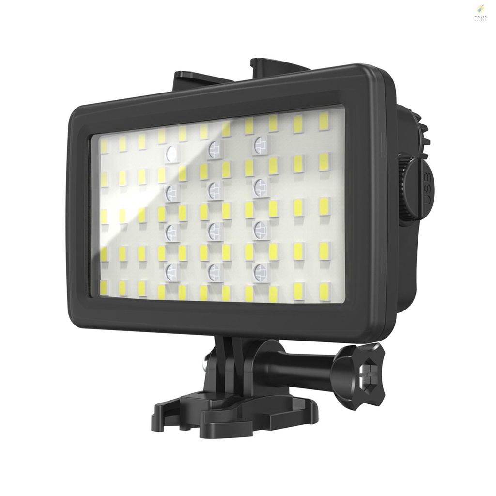 Andoer SL-20 ไฟลบเงาถ่ายวิดีโอ RGB LED 8 โหมดไฟ CRI95+ หรี่แสงได้ IPX8 กันน้ํา ถ่ายใต้น้ําลึก 40 ม. แบตเตอรี่ในตัว ชาร์จได้ สําหรับดําน้ํา ชมปะการัง ถ่ายภาพใต้น้ํา