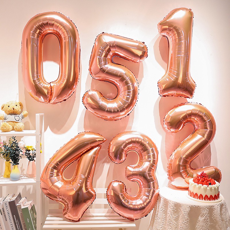 🔥 ส่งด่วน 🔥 ตัวเลขวันเกิด ลูกโป่งวันเกิด ขนาดใหญ่ 32 นิ้ว balloon ลูกโป่งฟอยล์ ตัวเลขสำหรับวันเกิด วันครบรอบ ร้านไทย