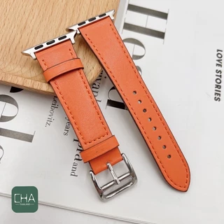 หนัง PU สายนาฬิกา smart watch สำหรับ Watch 11 10 9 8 ultra 7 6 5 4 3 2 1 Size 40/41/44/45/49/46mm สายสําหรับแอปเปิ้ลวอช