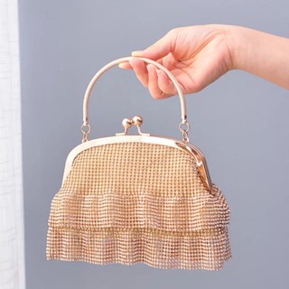 Rhinestone dinner bag fashion diamond clutch bag ladies wedding clutch party shiny evening bag for women กระเป๋า ออกงาน