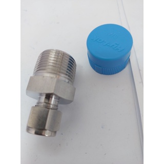 SS316. MALE CONNECTOR OD.3/8"X3/4"(M)NPT "HYLOK"