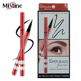 🔥ของแท้!🔥 Mistine Super Black Fixed Liner อายไลน์เนอร์ มิสทีนซุปเปอร์ แบล็ค ฟิค ไลเนอร์ เส้นดำกว่า คมกว่า ติดทนนาน